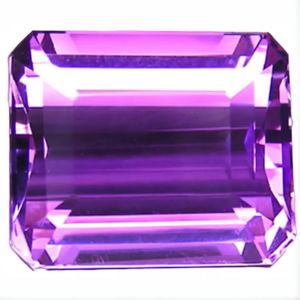 Natural Uruguay Purple Amethyst 20.24 Cts. Emerald Cut Eye Clean Grade Loose Gemstone