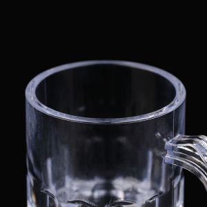 [Habilulu] 1PC 2oz Beer Cup Small Handle Plastic Whisky Mini For Party Mug Barware Kitchen Dining Bar Home Garden Decoration