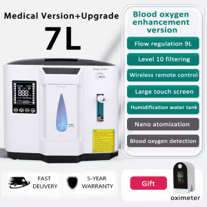 1-9L medical oxygen generator with atomization function pregnant women portable oxygen concentrator 98% Oxygen & Atomization Function for Pregnancy Support & Continuous Care