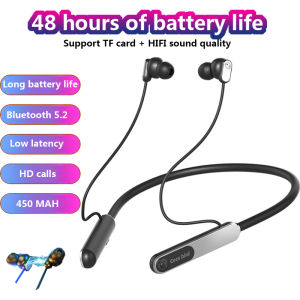 【Connect 2 Phone】100 Hour Music Wireless Bluetooth Earphone 9D Strong Bass in Ear Sport Headset Neckband With Output MIC For Huawei Xiaomi iPhone Samsung Oppo
