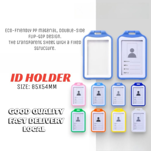 T-995V ID Card U-card Bicoor Transparent Card Holder ID Card Holder With Lanyard Waterproof