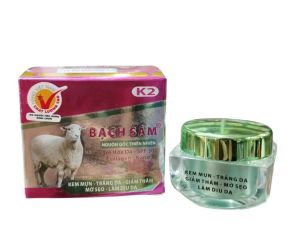 (K2) Kem Mụn-Trắng Da-Giảm Thâm-Mờ Sẹo-Làm Dịu Da Bạch Sâm 18g