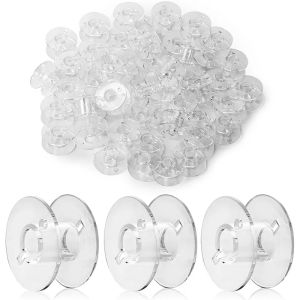 Transparent Sewing Machine Spools Home Plastic Empty Spool Bobbins Sewing Tool Accessories Universal Threads Bobbin