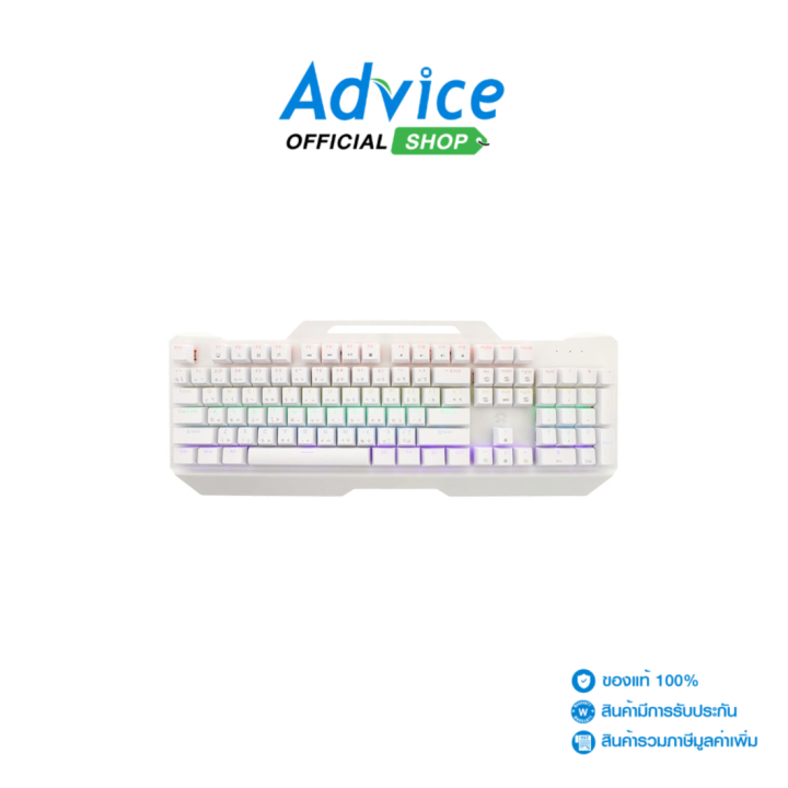 KEYBOARD OKER K527 WHITE - BLUE SWITCH | Lazada.co.th