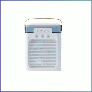 พัดลมไฟฟ้า มินิ พัดลมเย็น แสงโดยรอบเจ็ดสี เสียงรบกวนต่ํา การอัพเกรดเทคโนโลยีหลั ก ารควบคุมอุณหภูมิอัจฉริยะ