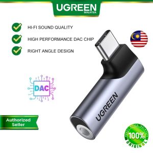 UGREEN USB C to 3.5mm AUX Headphone Adapter Type C Dongle Audio Jack Converter with DAC Chip Compatible Apple iPhone 15 Pro Max iPad Pro M2 iPad Air 5 iPad Mini Samsung Galaxy S23 Ultra Google Pixel 4 3 2 XL Huawei Xiaomi Oppo Vivo OnePlus Android Phone