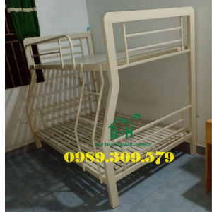 GIƯỜNG TẦNG SẮT HỘP VUÔNG 4X8 CAO CẤP - GIƯỜNG NGỦ LOẠI 1 BỀN HCM