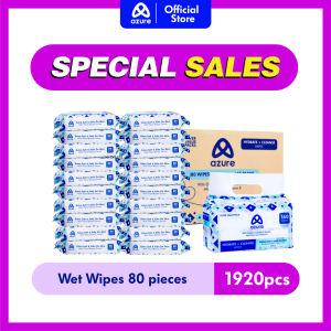 AZURE Premium Ultra Soft Non-Alcohol Baby Wet Wipes (80 pcs x 24)
