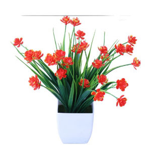 MPPT51 Pot Tanaman Hias Bunga Hias Plastik Pot Bonsai Artificial Flower Decoration