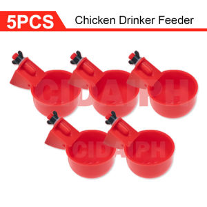 3/5/15PCS Auto Chick Water Drinker Poultry Automatic Water Dispenser Chicken Waterer Feeder Poultry