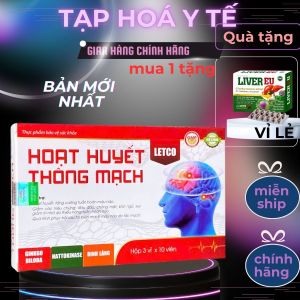Hoạt Huyết Thông Mạch Letco-giúp tăng cường lưu thông máu lên não