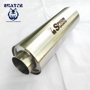 [TERLARIS] KNALPOT MOBIL RACING HKS GRONEL SUARA FULL BASS BULLAT 3.5INC BURNTIP BIRU UNIVERSAL MUFFLER UNTUK SEMUA JENIS MOBIL