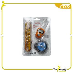 ONE-C939 Tasbih Digital 3IN1 Set Gantungan Kunci Kompas Alat Penghitung Dzikir / Alat Hitung Tasbeh Digital Mini Tally Counter Perlengkapan Sholat
