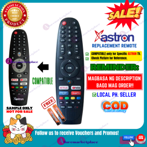 ASTRON GOOGLE TV Remote Replacement Remote ASTRON TV with HEY GOOGLE Voice| ASTRON Smart TV Remote Control for ASTRON FTV-3250 FTV-5050 FTV-4050 FTV-5550 FTV-6550 alluremarketplace2