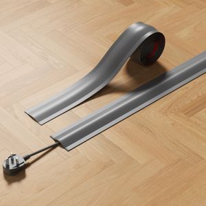 COMEMECO Soft Cord Cover 1m/2m PVC Wire Cover High Quality Durable Floor Cable Cover Floor