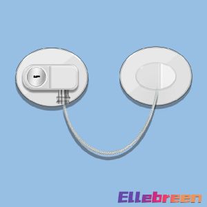 Refrigerator Lock Childrens Safety Lock Baby Safety Window Limit Lock with Key Door Locks