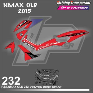 NMAX OLD 2015 (COD) STIKER STRIPING MOTOR YAMAHA NMAX OLD - STIKER LIST GRAFIK SIMPLE WARNA VARIASI DESAIN RACING HOLOGRAM DAN TRANSPARAN BISA COD KODE 232