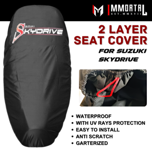 PCMN - Immortal Motobag 2 Layer Garterized Seat Cover for SUZUKI SKYDRIVE High Quality Waterproof & Anti Scratch