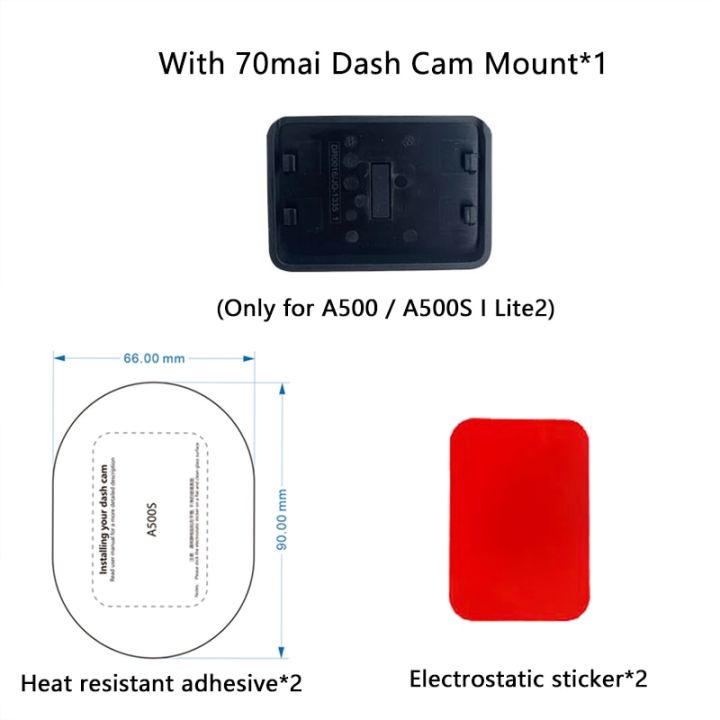 for 70mai Dash Cam Mount For 70mai Dash Cam Pro Plus+ A500S 70mai Lite2 ...