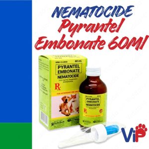 Nematocide 60mL Dewormer Pyrantel Embonate Oral Suspension For Routine Deworming for Dogs and Cats