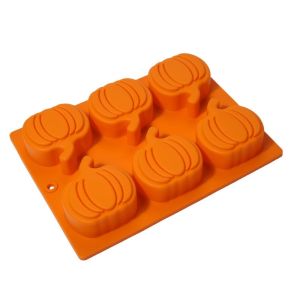 OOC 1/2Pcs Flexible Halloween Cake Mold Pumpkin Shape 3D Silicone Baking Mold Multi-Purpose DIY Handmade Pumpkin Baking Mold Kitchen Bakeware
