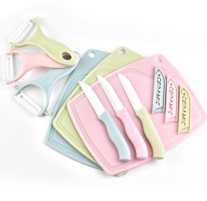 3 in 1 Ceramic Fruit Knife Peeler Chopping Board Set kitchen tool
