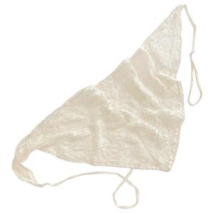 Lace Triangular Headscarf French Farm Style Head Wrap Hair Accesories for Everyday Wear and Special Occasion