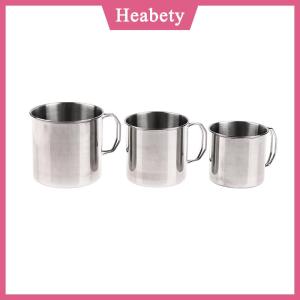 Heabety 1PC thép không gỉ gấp xử lý Cup xách tay Carabiner cup ngoài trời cắm trại cup Đối với trang chủ ngoài trời cắm trại phụ kiện