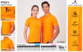 BCS SPORT เสื้อคอโปโลแขนสั้น SMART POLO รหัส P004 สีส้ม เนื้อผ้า POLY COOL-MAX. 