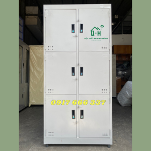 TỦ SẮT HỒ SƠ TĨNH ĐIỆN 6 CÁNH XÁM GHI LƯU TRỮ TÀI LIỆU HỒ SƠ DÀNH CHO VĂN PHÒNG CÔNG TY
