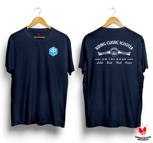 Kaos Riding Classic Scooter / Baju Distro Vespa / Tshirt GTask Terlaris
