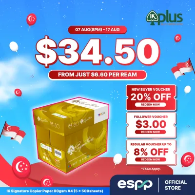 IK Plus / IK Signature Copier Paper 5 reams per carton A3/A4