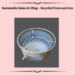 Sustainable Kalan de Uling – Recycled Freon and Iron Gas Stove with Grill and Legs for Cooking