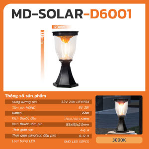 Đèn Tường Đèn Cột Cổng Đèn Sân Vườn Cắm Đất MODI SOLAR Trang Trí Sân Vườn Ngoài Trời