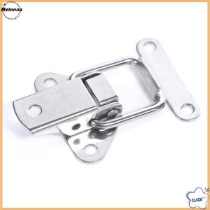 Follow Get More【Metonna】 Stainless Steel 304 toolbox Locking hasps Metal Toggle Catch Clasp Loaded hinges