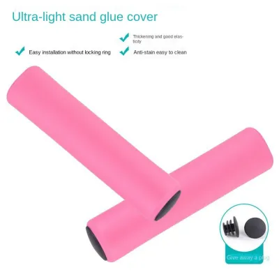 NOBLELUX 2Pcs Soft Silicone Bicycle Handlebar Grips Strong Support Grips Anti-slip Road Bike Sponge Grips Cover Portable Bicycle Grips