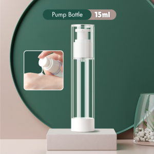 Travel Vacuum Bottle Spray Pump 5/10/15ml Airless Refill Portable Cosmetic Serum Toner Botol 旅行喷雾瓶罐
