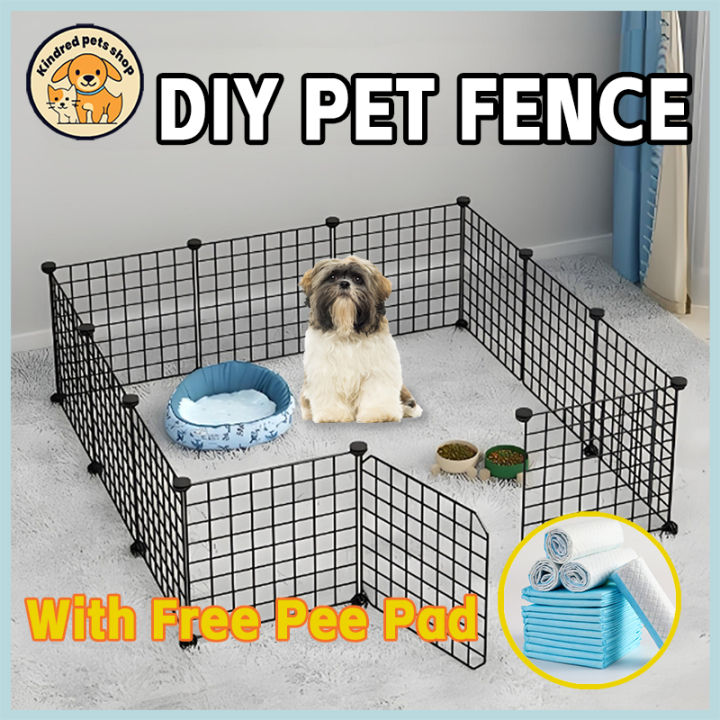 Free Pee Pads】Dog DIY Fence 35*35cm Dog Cage Dog Fence Playpen