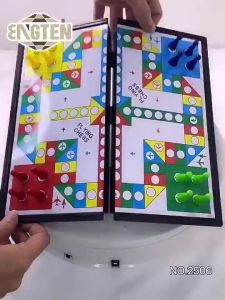 Folding Magnetic Board International Chess / Snake Ladder/ Flying Game Kids Brian Playset Family Party Puzzle Indoor