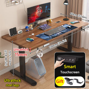 Electric Standing Desk Automatic Computer Table Adjustable Height Smart Lifting Ergonomic Home Office/Study/Gaming Table