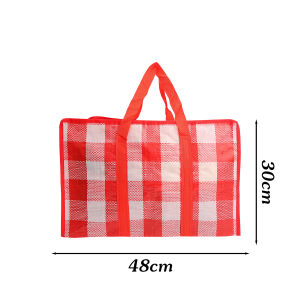 กระเป๋าขนย้ายถุง PP ทอพับได้สำหรับเดินทางความจุมากกระเป๋าทอกันน้ำกระเป๋าทอ