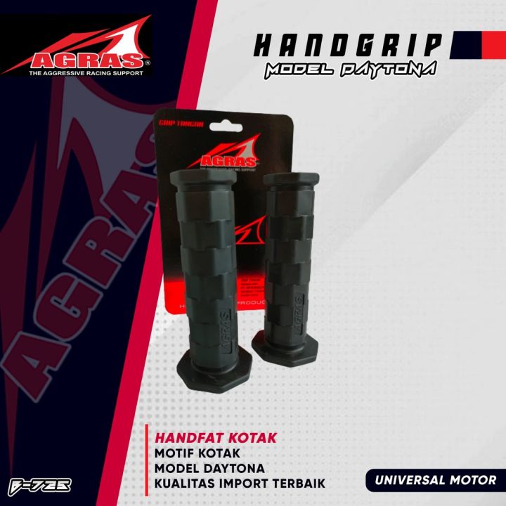 Handgrip KOTAK Model Daytona Grip Handfat Pegangan Tangan Import Kualitas Terbaik