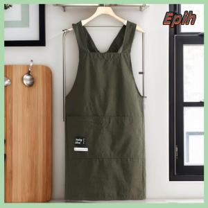 [Epih] Cooking Kitchen Aprons Breathable Wear Resistant Adult Waist Aprons Anti Fouling Soft Restaurant Work Clothes Home