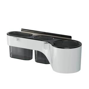 AE No-drill hair dryer holder with suction cup wall-mounted bathroom storage rack toilet hair dryer organizer
