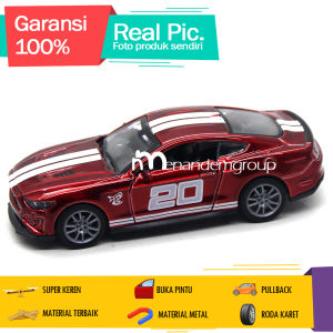 Diecast Miniatur Mainan Mobil Sedan Sport Balap American Muscle Coupe GT Besi Metal Buka Pintu