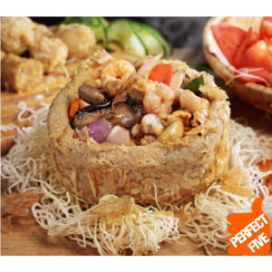 Perfect Five Golden Yam Ring/ Yam Basket 五佳 黄金芋头圈( Without Ingredients) Min 2 Pkt Handmade / Frozen