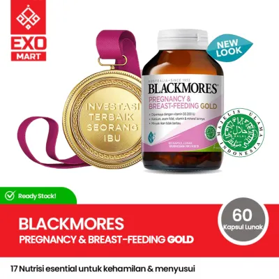 BLACKMORES - Pregnancy & Breastfeeding GOLD 60 Kapsul Lunak BPOM Kalbe
