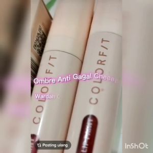 Wardah Ombre Lipstik Colorfit Lash All Day Lip Paint