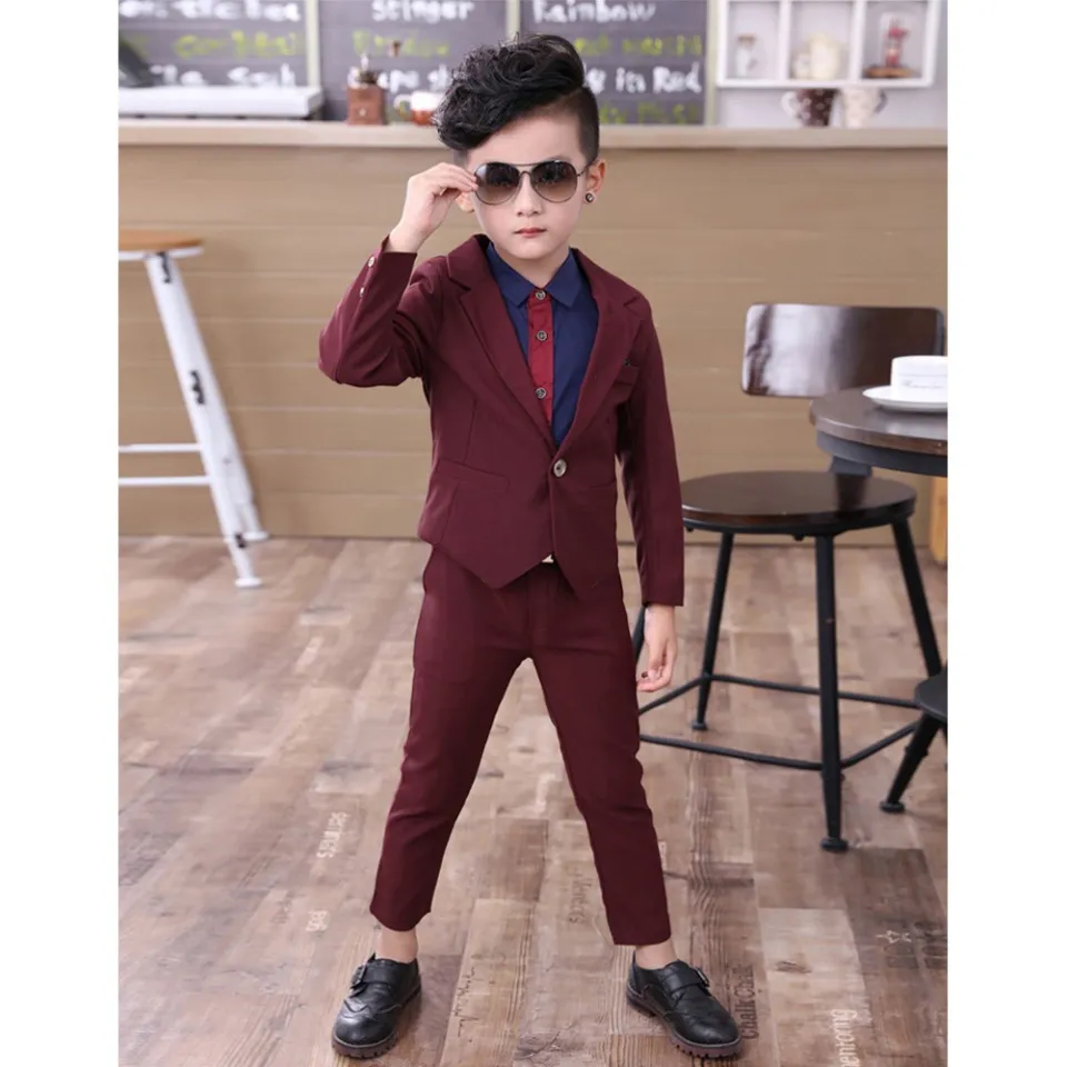 Child tuxedo hotsell jacket tails red