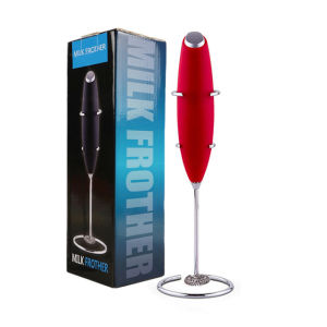 Deluxe Edition with Storage Rack Plastic Hand-held Coffee Foaming Machine Electric Milk Foaming Machine Battery Milk Foaming Machine